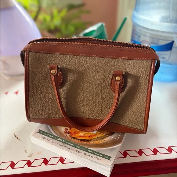 Dooney & Bourke Brown and Tan Tote - Picture 5 of 11